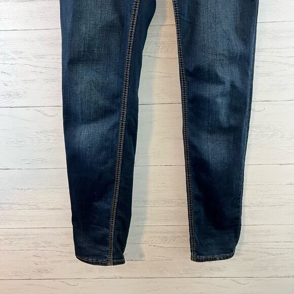 Seven 7 Dark Wash Skinny Low Rise Denim Jeans Size 8 - Picture 4 of 7
